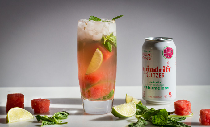 Healthy Watermelon Mojitos Healthy Watermelon Mojitos