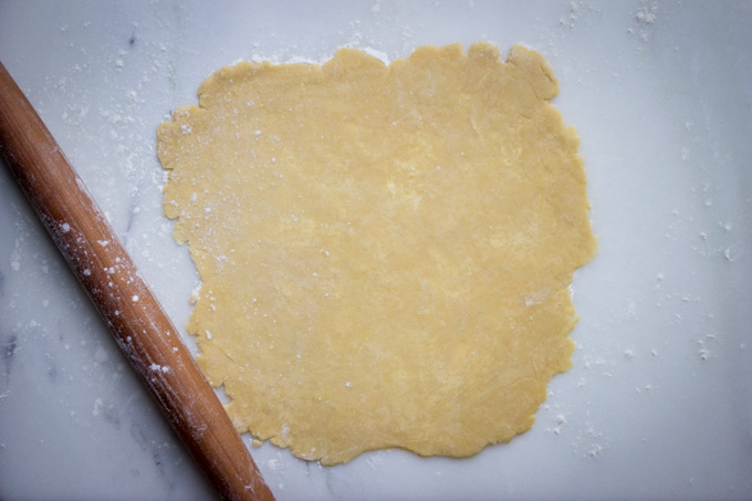 Wooden Roller and Dough