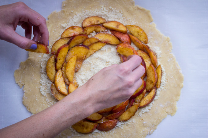 Dough Topped with Apples Pieces