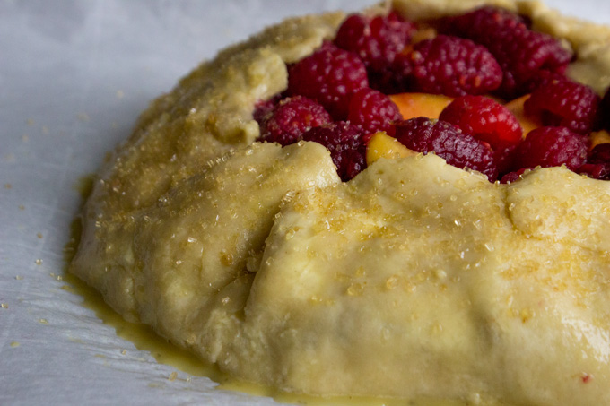 Raw Nectarine Raspberry Gallete