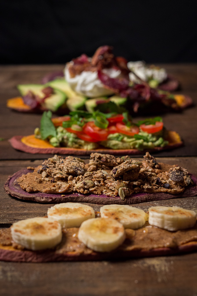 Sweet Potato Toast 5 Ways