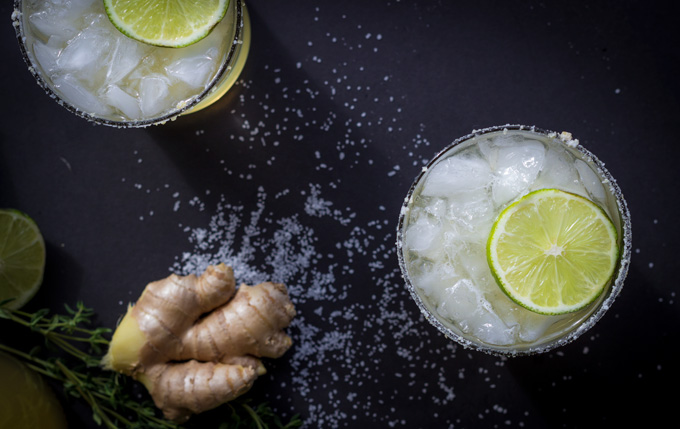 Ginger Thyme Margaritas
