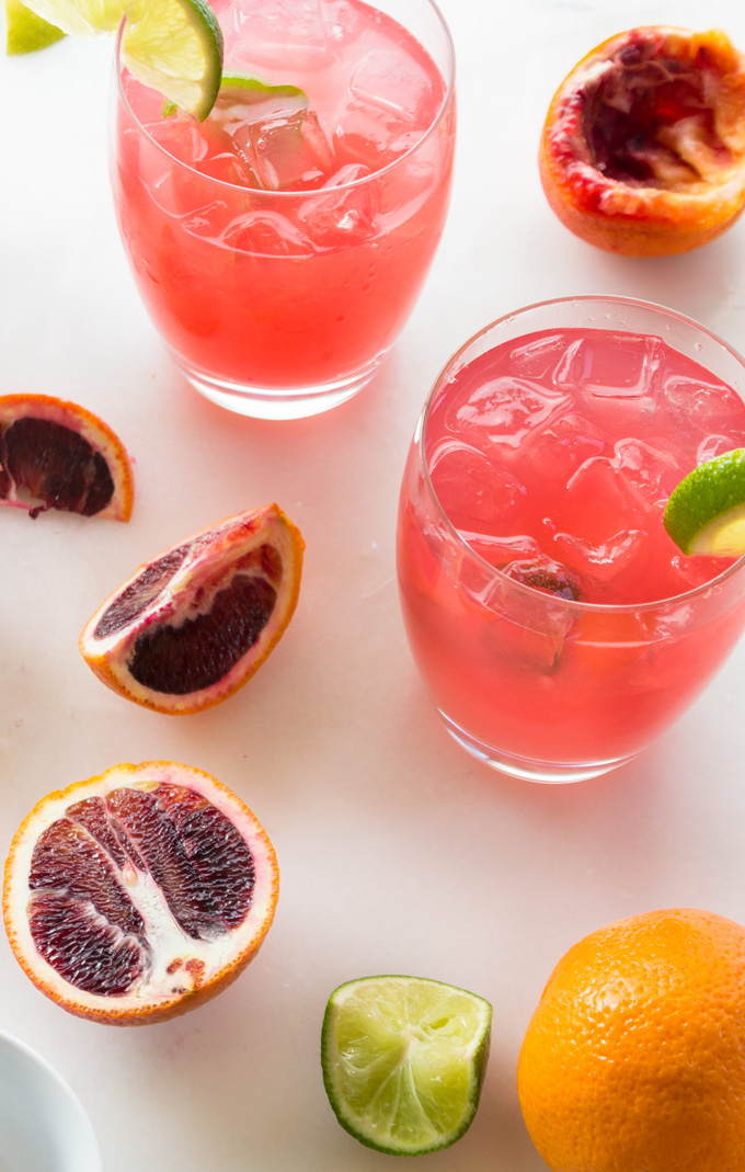 Healthy Blood Orange Paloma