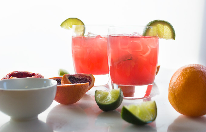 Healthy Blood Orange Paloma