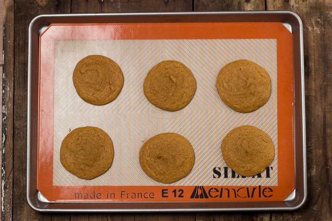 Pumpkin Whoopie Pies with Spiced Maple Cream in a Pan