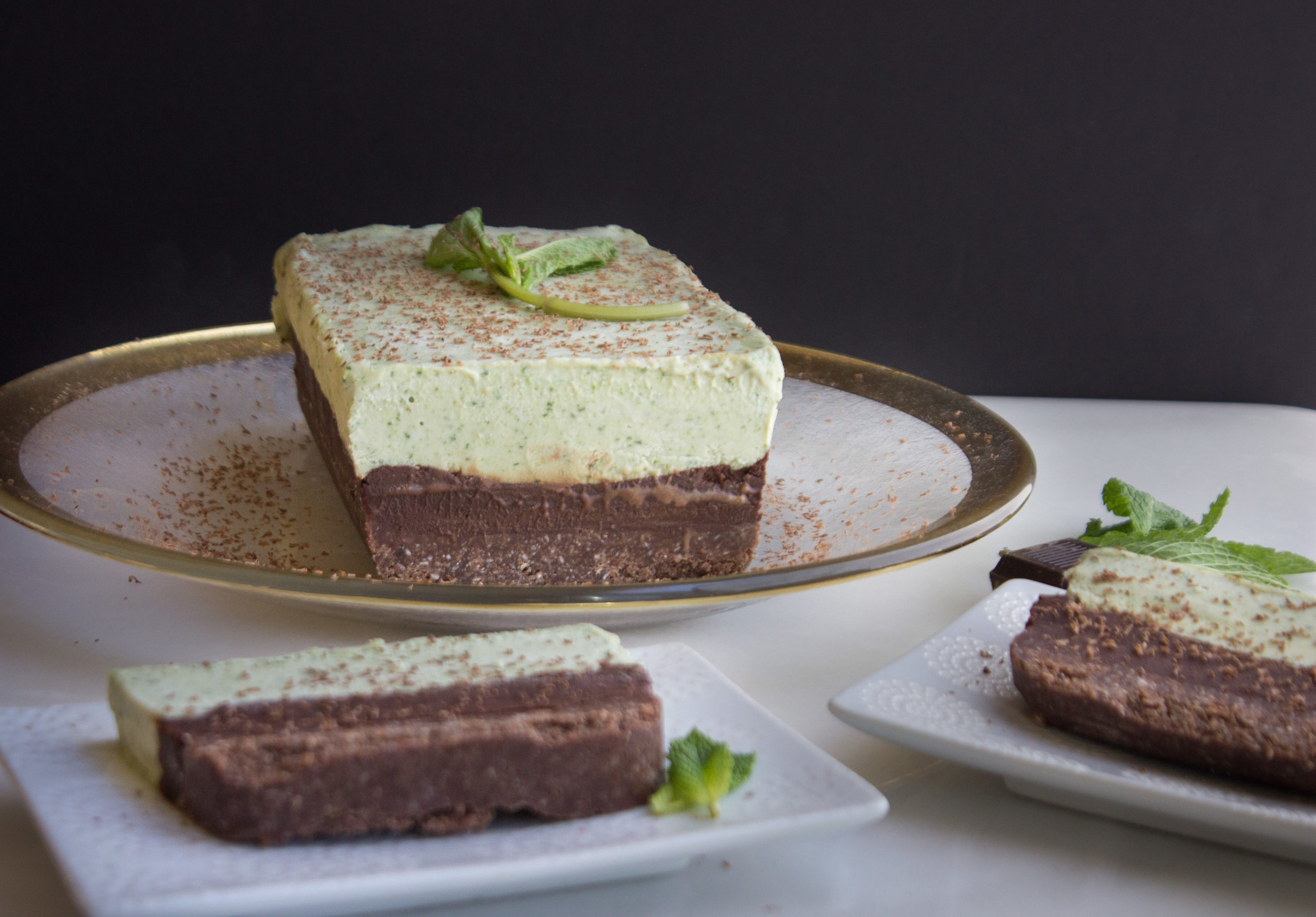 Grasshopper Cheesecake {Paleo + Raw Vegan}
