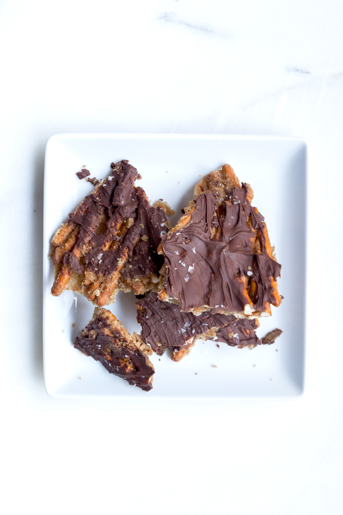 Easy Maple Toffee Pretzel Bark Easy Maple Toffee Pretzel Bark