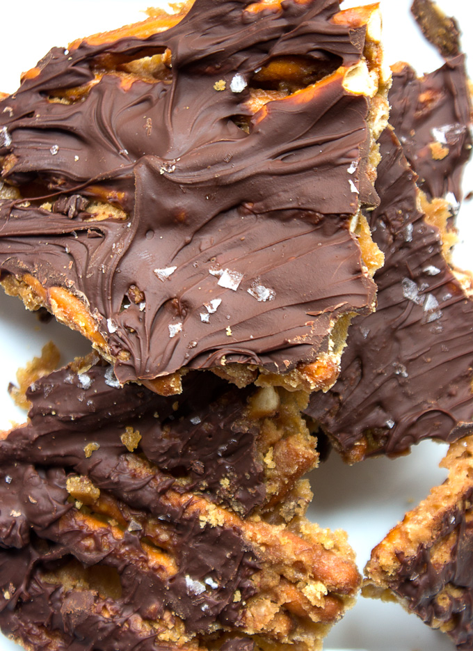 Easy Maple Toffee Pretzel Bark Easy Maple Toffee Pretzel Bark