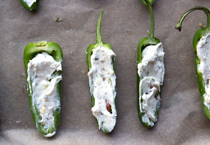 Roasted Garlic Bacon Wrapped Jalapeño Poppers