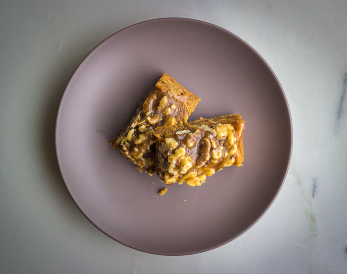 Salted Malted Walnut Brown Butter Shortbread Bars Salted Malted Walnut Brown Butter Shortbread Bars