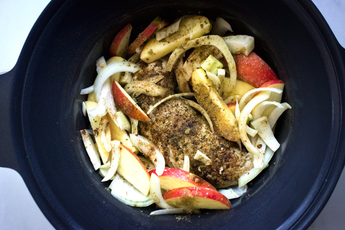 Slow Cooker Fall Pork Roast With Fennel + Apple {Whole30, AIP, Keto}